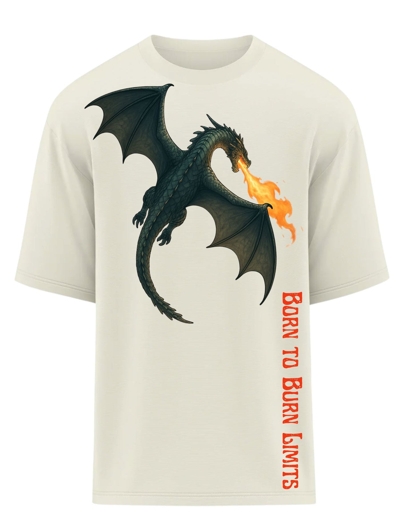 Dragon Oversized T-Shirt - Born to Burn Limits