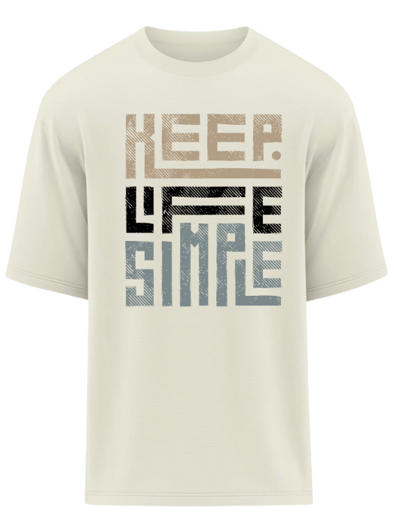 Keep Life Simple Oversized T-Shirt