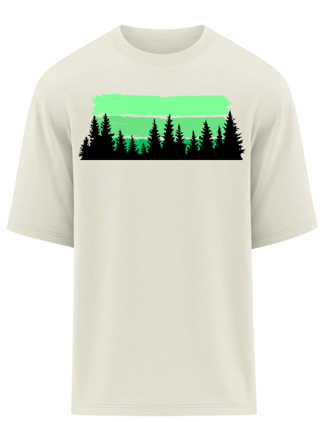 Forest Silhouette Oversized T-Shirt