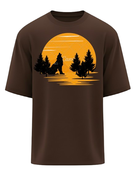Wolf & Moon Oversized T-Shirt