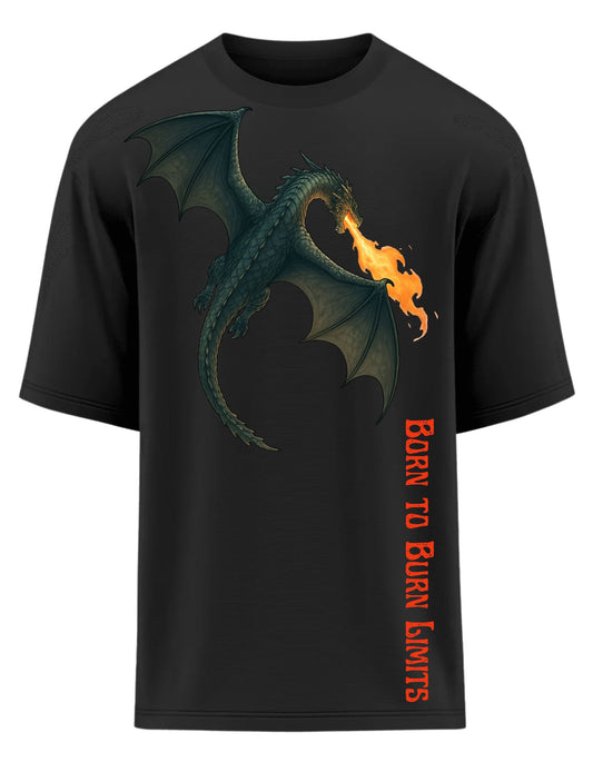 Dragon Oversized T-Shirt - Born to Burn Limits