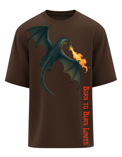 Dragon Oversized T-Shirt - Born to Burn Limits
