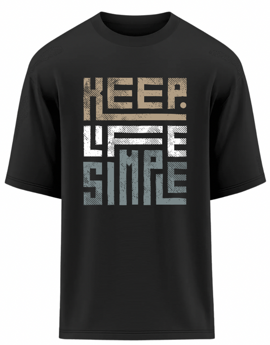 Keep Life Simple Oversized T-Shirt