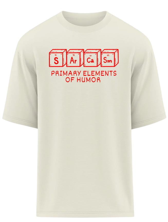 Sarcasm Elements Oversized T-Shirt