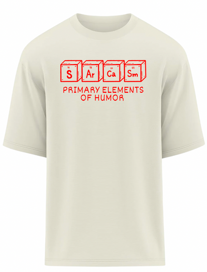Sarcasm Elements Oversized T-Shirt