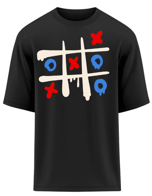 Tic-Tac-Toe Oversized T-Shirt