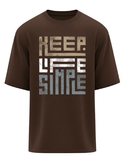 Keep Life Simple Oversized T-Shirt