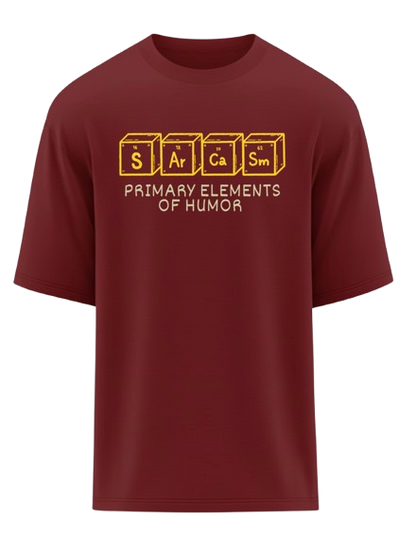 Sarcasm Elements Oversized T-Shirt